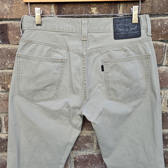 Levi's Strauss Men's Earth Khaki Straight Leg Jeans Sz 30 - Picture 3 of 11